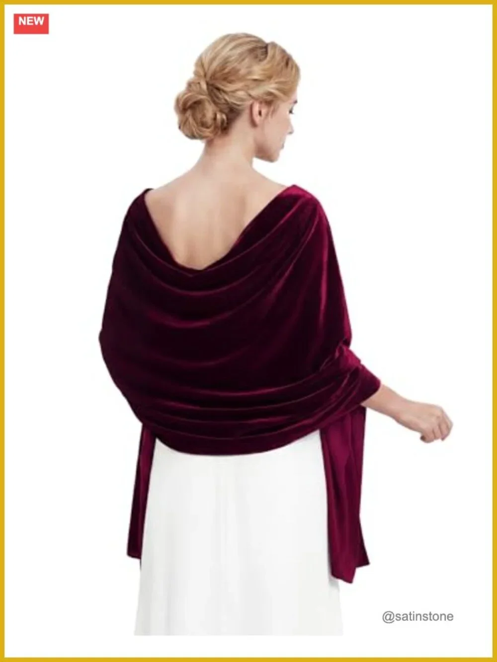 Elegant Velvet Shawl Wrap Evening Dress Scarf Bridal Formal Cover-up